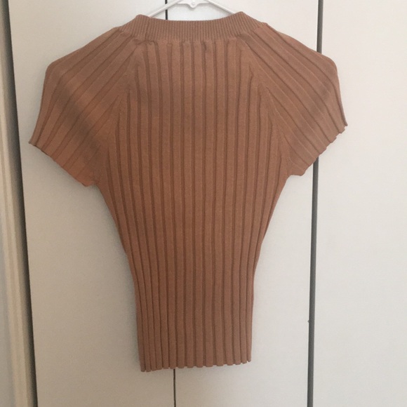 Light brown/tan stretch top - Picture 4 of 5